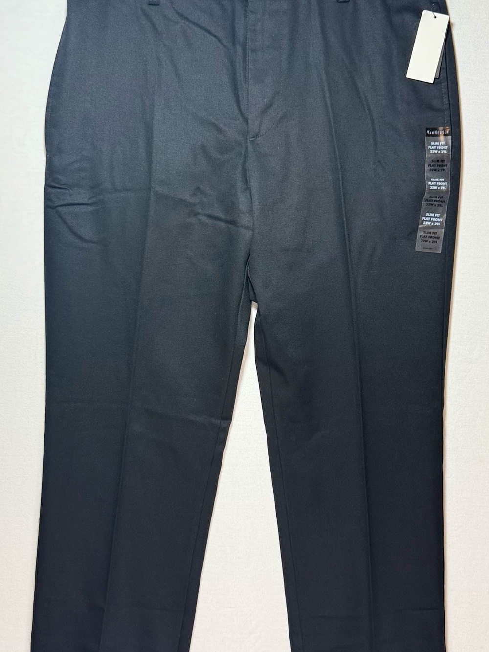 Van Heusen Men's Black Dress Pants - Straight Leg